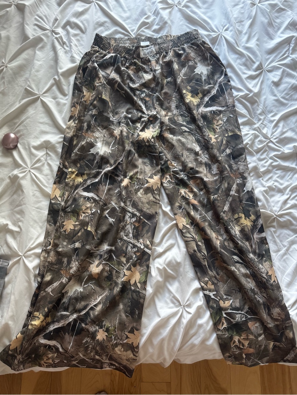 SHEIN Green & Brown Camouflage Jogger Pants